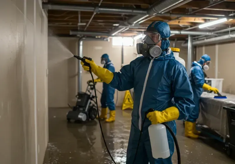 Basement Sanitization and Antimicrobial Treatment process in Douglas County, MO